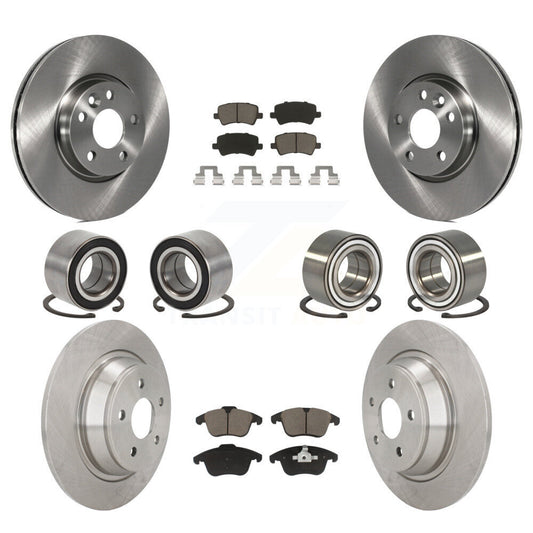 Bearing Brake Rotor Pads Front Rear Kit (10Pc) For 12-15 Land Rover Range Evoque