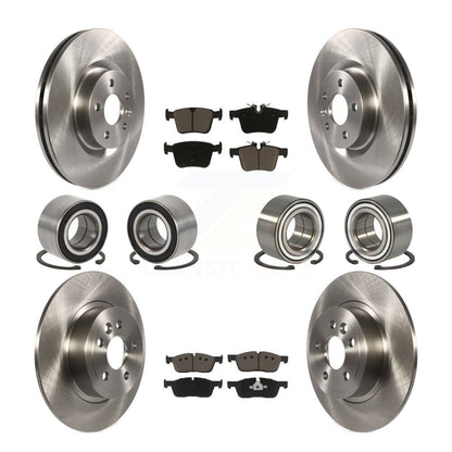 Bearing Disc Brake Rotor & Pad Front Rear Kit (10Pc) For Land Rover Range Evoque