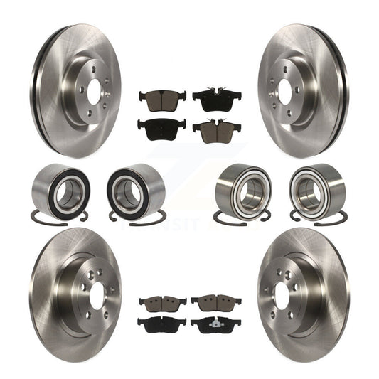 Bearing Disc Brake Rotor & Pad Front Rear Kit (10Pc) For Land Rover Range Evoque