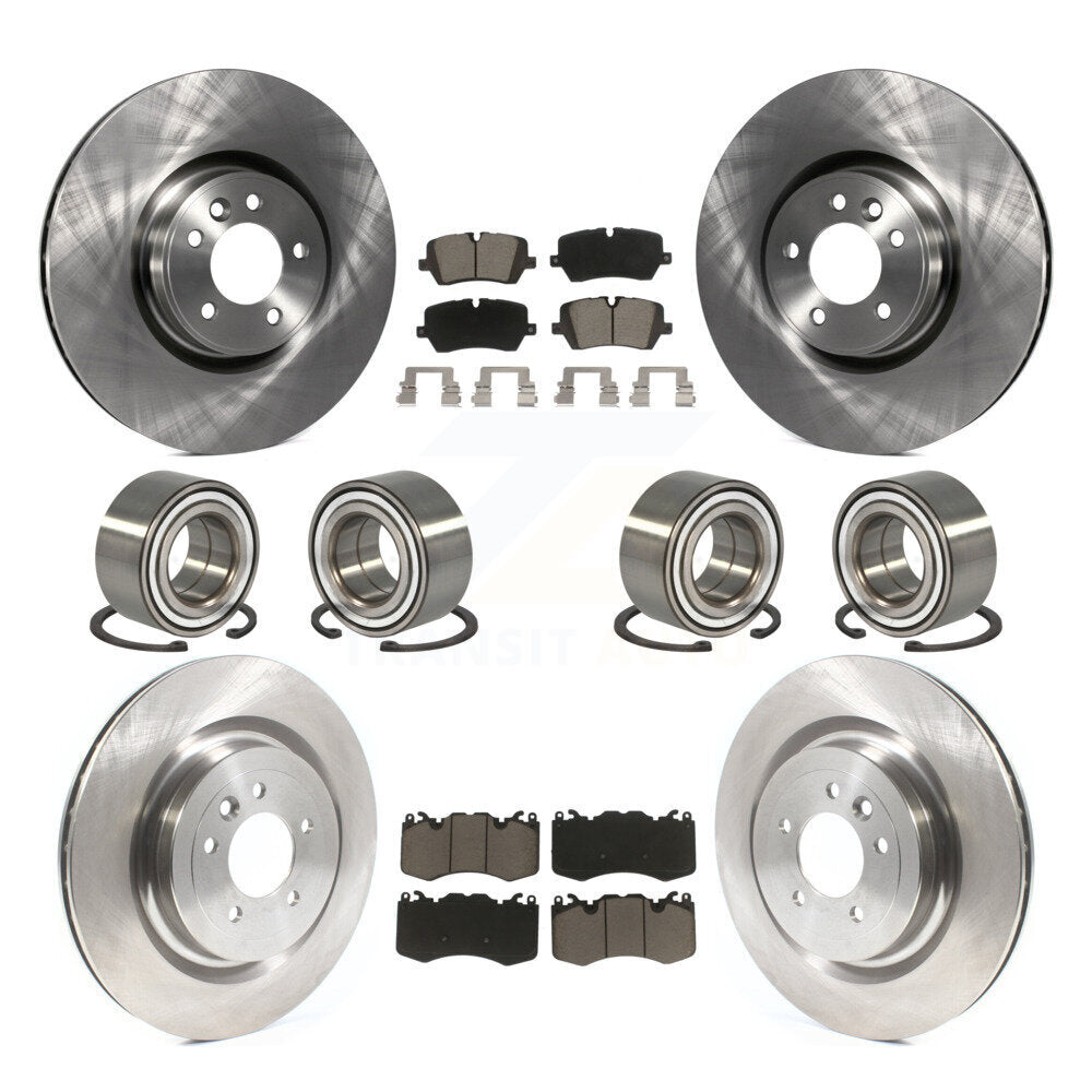 Bearing Disc Brake Rotor & Pads Front Rear Kit (10Pc) For Land Rover Range Sport