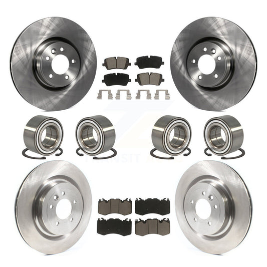 Bearing Disc Brake Rotor & Pads Front Rear Kit (10Pc) For Land Rover Range Sport
