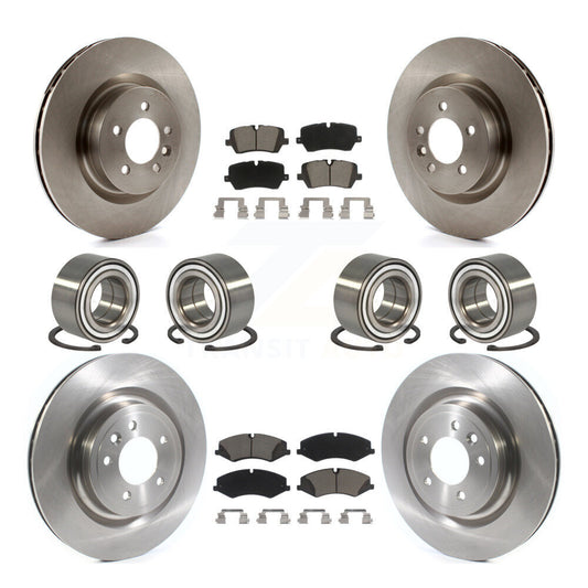Bearing Disc Brake Rotor & Pads Front Rear Kit (10Pc) For Land Rover Range Sport