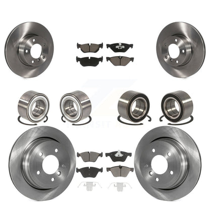 Bearings Disc Brake Rotors And Ceramic Pads Front Rear Kit (10Pc) For BMW 328xi