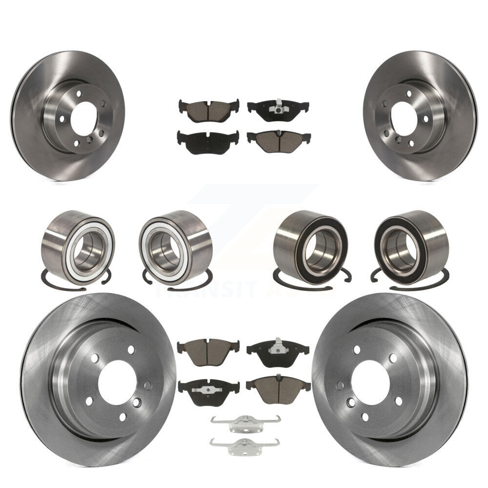 Bearing Disc Brake Rotor And Pad Front Rear Kit (10Pc) For BMW 328i xDrive 328xi
