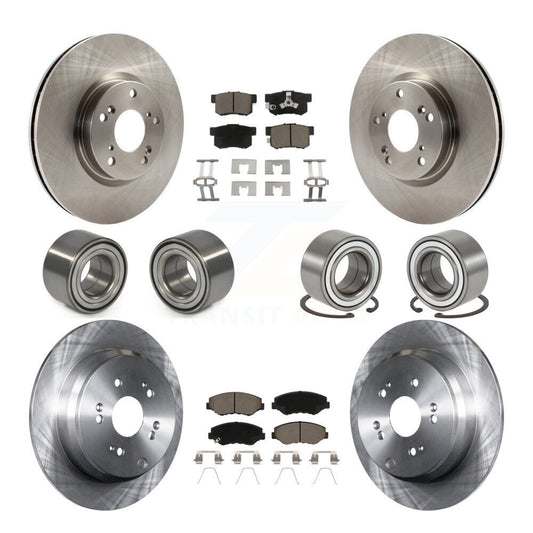 Bearing Disc Brake Rotor And Pads Front Rear Kit (10Pc) For 2005-2006 Honda CR-V