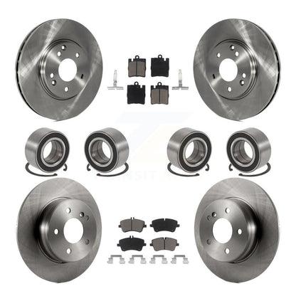 Bearing Brake Rotor & Pad Front Rear Kit (10Pc) For Mercedes-Benz C280 C240 C320