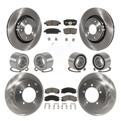 Bearing Brake Rotor Pad Front Rear Kit (10Pc) For 05-06 Mitsubishi Outlander AWD