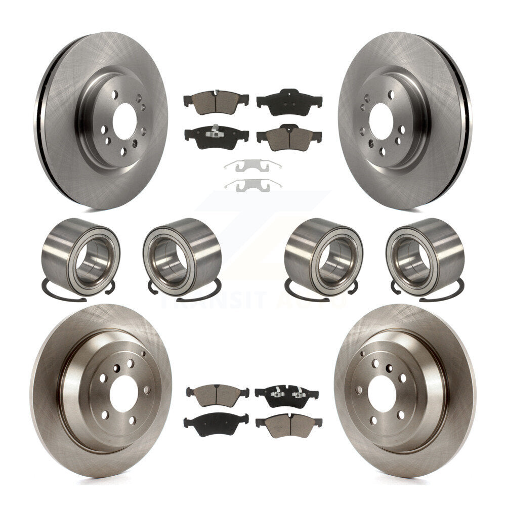 Bearing Brake Rotor Pad Front Rear Kit (10Pc) For Mercedes-Benz ML350 ML320 R350