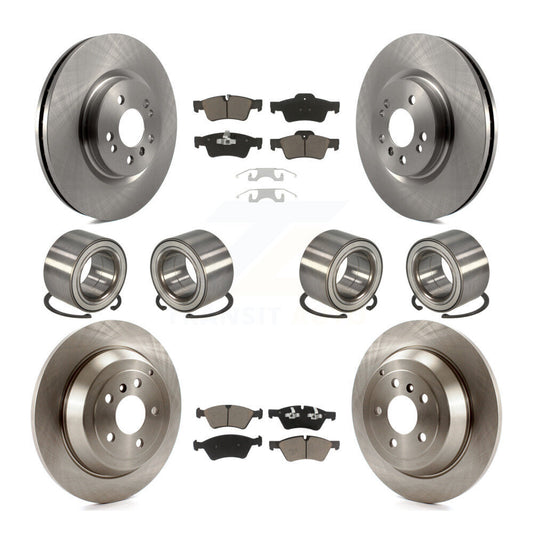 Bearing Brake Rotor Pad Front Rear Kit (10Pc) For Mercedes-Benz ML350 ML320 R350
