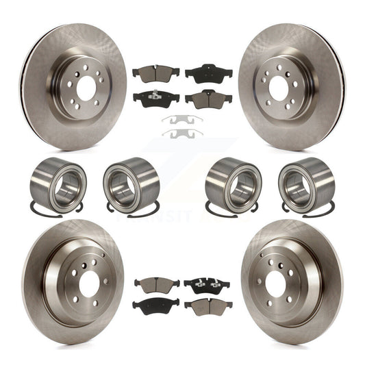 Bearing Disc Brake Rotors And Pads Front Rear Kit (10Pc) For Mercedes-Benz ML320