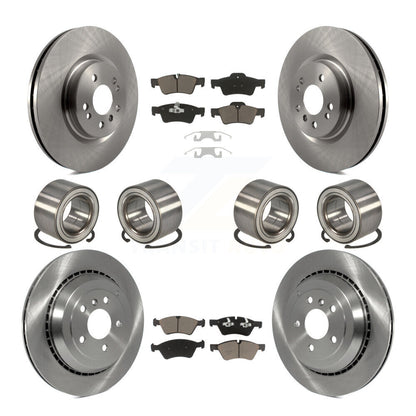 Bearing Disc Brake Rotor Pads Front Rear Kit (10Pc) For Mercedes-Benz ML500 R350
