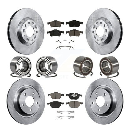 Bearing Disc Brake Rotor And Pad Front Rear Kit (10Pc) For 2006 Mazda 5 To 02 06