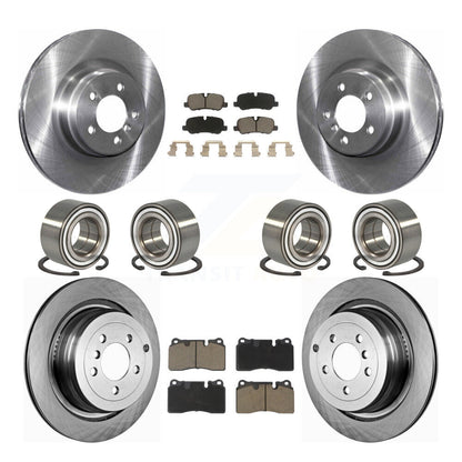 Bearing Brake Rotor Pads Front Rear Kit (10Pc) For Land Rover Range Supercharged