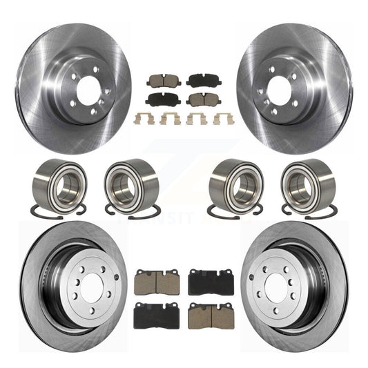 Bearing Brake Rotor Pads Front Rear Kit (10Pc) For Land Rover Range Supercharged