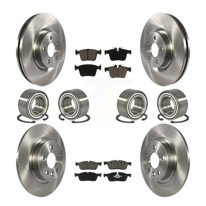 Bearing Brake Rotor And Pad Front Rear Kit (10Pc) For Land Rover Discovery Sport