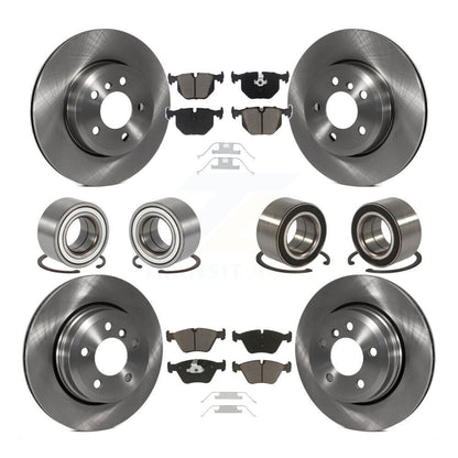 Bearings Disc Brake Rotors And Pads Front Rear Kit (10Pc) For 2004-2010 BMW X3