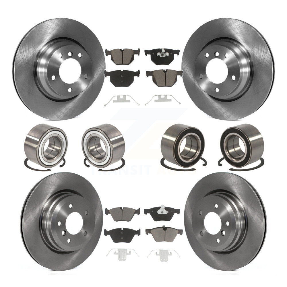 Wheel Bearing Disc Brake Rotor And Pads Front Rear Kit (10Pc) For 2006 BMW 330xi