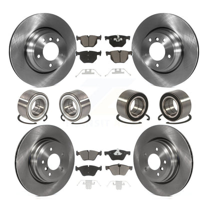 Wheel Bearing Disc Brake Rotor And Pads Front Rear Kit (10Pc) For 2006 BMW 330xi