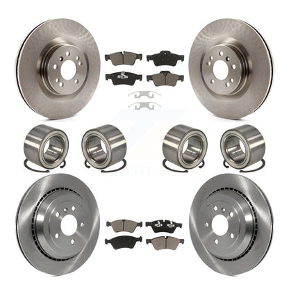 Bearing Disc Brake Rotor Pad Front Rear Kit (10Pc) For Mercedes-Benz ML350 ML550