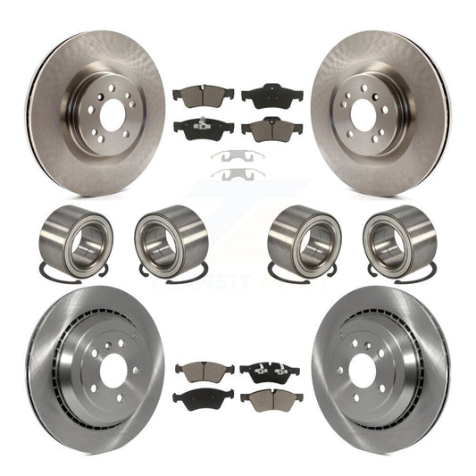 Bearing Disc Brake Rotor Pad Front Rear Kit (10Pc) For Mercedes-Benz ML350 ML550