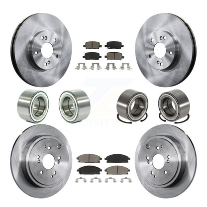 Bearing Disc Brake Rotors And Pads Front Rear Kit (10Pc) For 2003-2006 Acura MDX