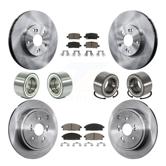 Bearing Disc Brake Rotors And Pads Front Rear Kit (10Pc) For 2003-2006 Acura MDX