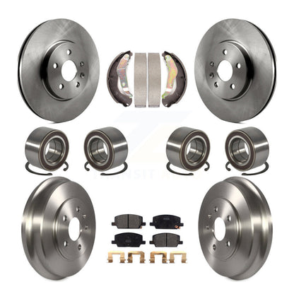 Bearing Disc Brake Rotor & Pad Shoe Front Rear Kit (10Pc) For Chevrolet Trax AWD