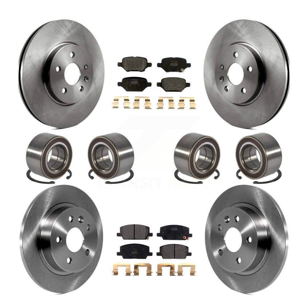 Bearing Brake Rotor & Pads Front Rear Kit (10Pc) For Buick Encore Chevrolet Trax