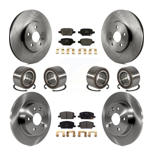Bearing Brake Rotor & Pads Front Rear Kit (10Pc) For Buick Encore Chevrolet Trax