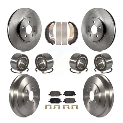 Bearing Disc Brake Rotor & Pad Shoe Front Rear Kit (10Pc) For Chevrolet Trax AWD