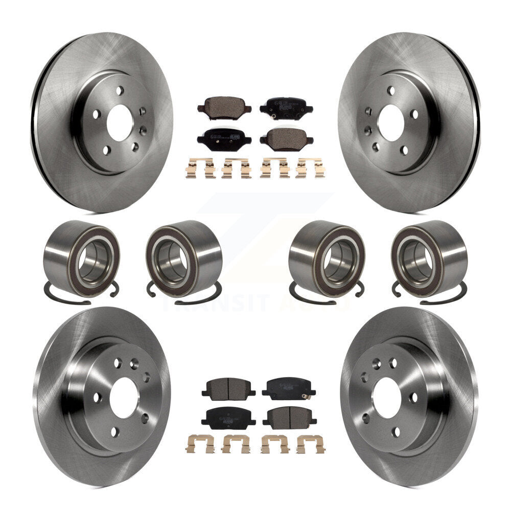 Bearing Brake Rotor & Pads Front Rear Kit (10Pc) For Buick Encore Chevrolet Trax