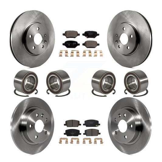 Bearing Brake Rotor & Pads Front Rear Kit (10Pc) For Buick Encore Chevrolet Trax