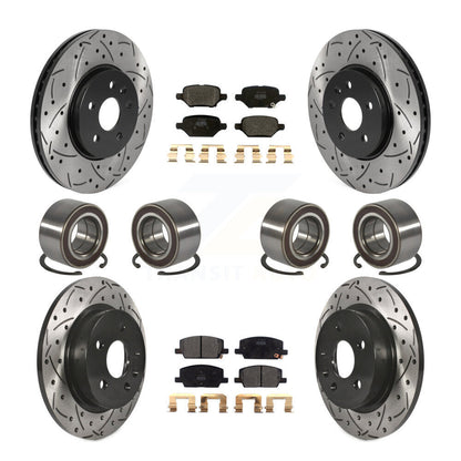 Bearing Coated Brake Rotor Pads Front Rear Kit (10Pc) For Buick Encore Chevrolet