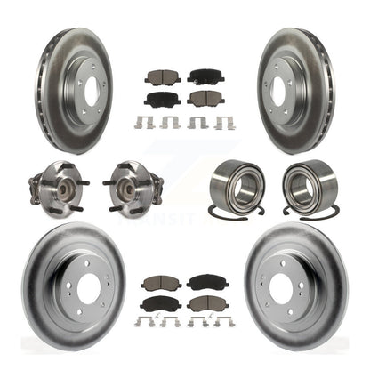 Hub Bearing Coat Brake Rotor Pads Front Rear Kit (10Pc) For Mitsubishi RVR Sport