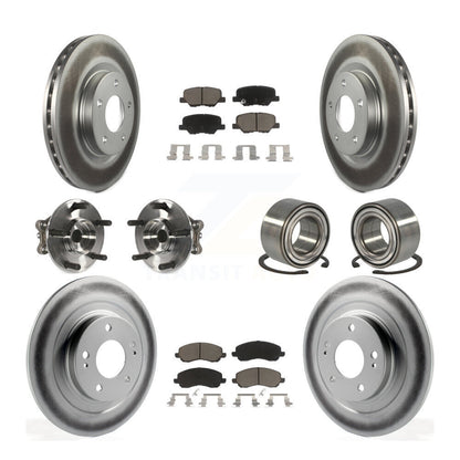 Hub Bearing Coat Brake Rotor Pads Front Rear Kit (10Pc) For Mitsubishi RVR Sport