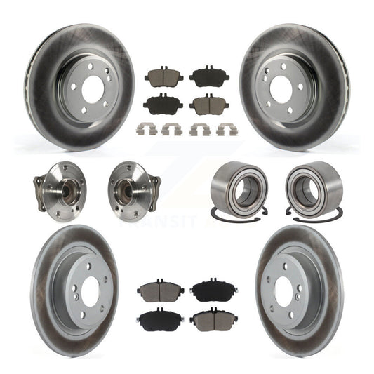 Hub Bearing Coat Brake Rotor Pads Front Rear Kit (10Pc) For Mercedes-Benz GLA250