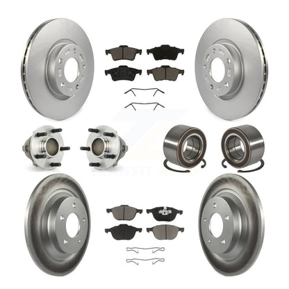 Hub Bearing Coat Brake Rotor Pad Front Rear Kit (10Pc) For 2006 Mazda 5 To 02 06