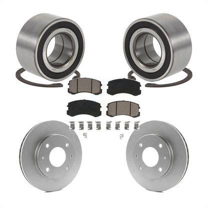 Wheel Bearing Coated Disc Brake Rotors And Pads Front Kit For Mitsubishi Lancer