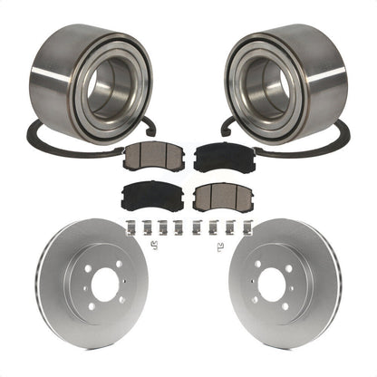 Wheel Bearing Coated Disc Brake Rotors And Pads Front Kit For Mitsubishi Lancer