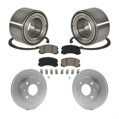 Wheel Bearing Coated Disc Brake Rotors And Pads Front Kit For Mitsubishi Lancer