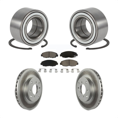 Wheel Bearing Coated Brake Rotor Pads Front Kit For Honda Accord Sedan with 2.3L