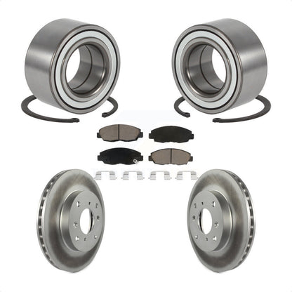 Wheel Bearing Coated Brake Rotor Pads Front Kit For Honda Accord Coupe with 2.3L