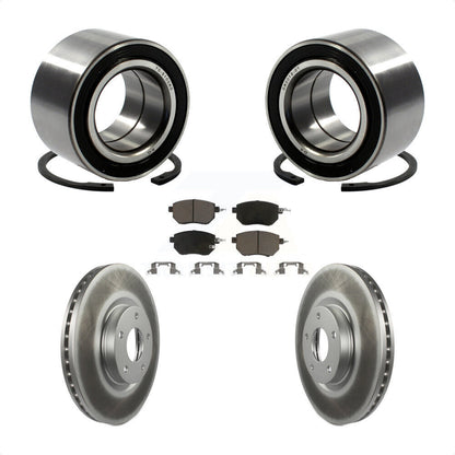 Wheel Bearing Coated Disc Brake Rotor And Pad Front Kit For Nissan Altima Maxima