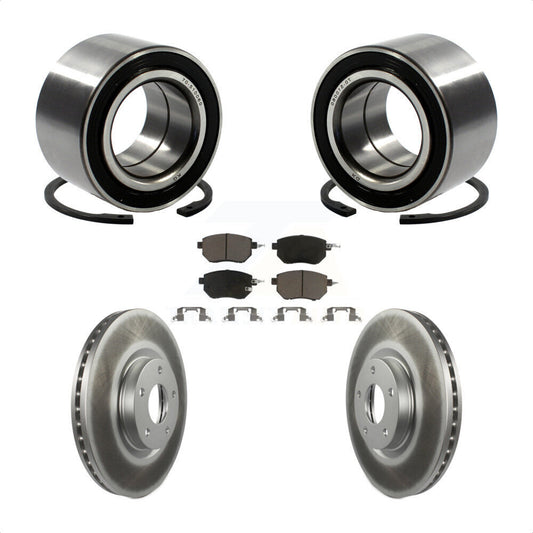 Wheel Bearing Coated Disc Brake Rotor And Pad Front Kit For Nissan Altima Maxima