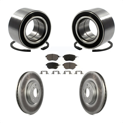 Wheel Bearing Coated Disc Brake Rotor And Pad Front Kit For Nissan Altima Maxima
