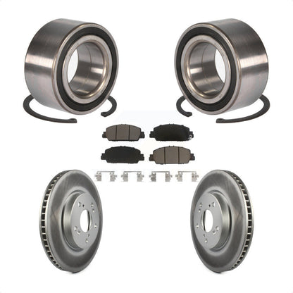 Wheel Bearing Coated Disc Brake Rotor And Ceramic Pad Front Kit For Honda Accord