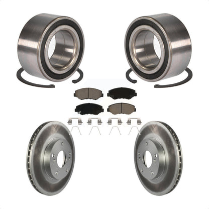 Wheel Bearing Coated Disc Brake Rotor And Ceramic Pad Front Kit For Honda Accord