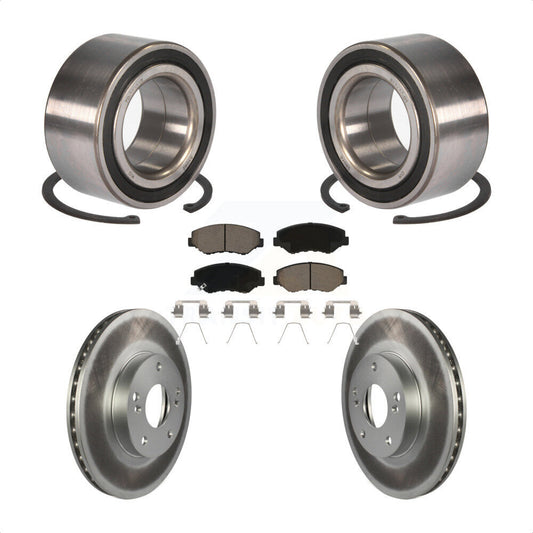 Wheel Bearing Coated Disc Brake Rotor And Ceramic Pad Front Kit For Honda Accord