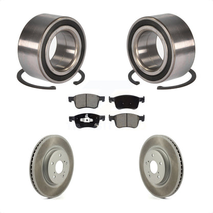 Wheel Bearing Coated Disc Brake Rotor And Ceramic Pad Front Kit For Honda Accord