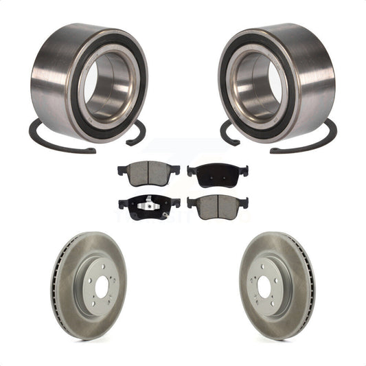 Wheel Bearing Coated Disc Brake Rotor And Ceramic Pad Front Kit For Honda Accord